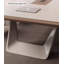 Grande table de conférence en bois laqué de style moderne pour le bureau