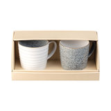 Denby Studio Grey 2 pc Ridged Mug Set