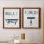 Palm Bath I - Ensemble de 2 encadrements d'art textuel sur toile-779011591-779011612
