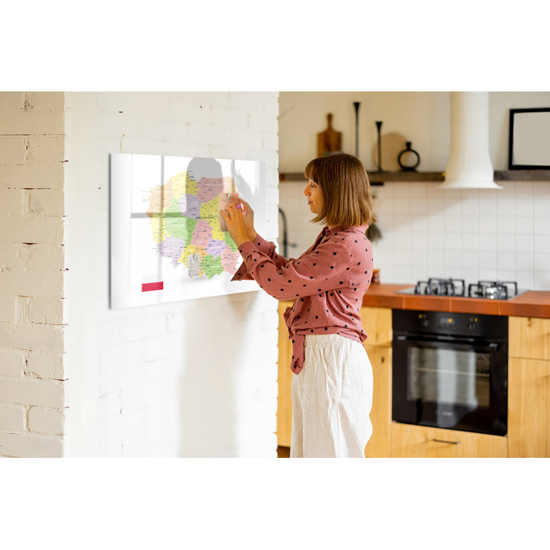 Magnetic Glass Dry Erase Board Bulletin Board