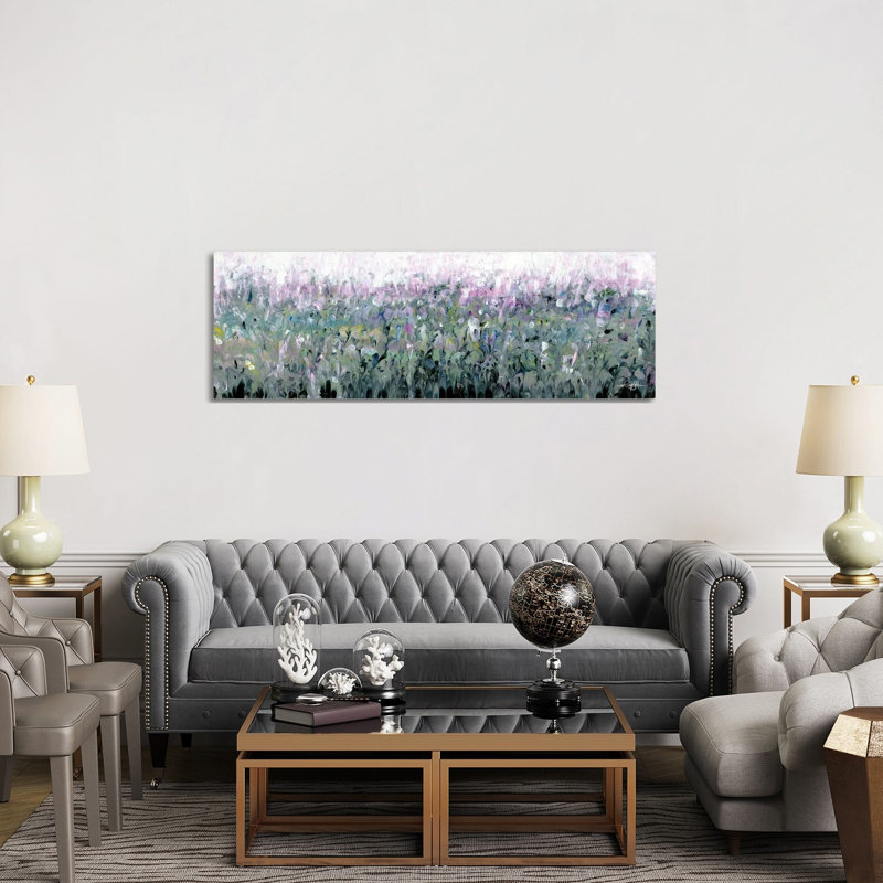 Misty Morning Meadow by Kathy Morton Stanion - Wrapped Canvas Panoramic Print, 152.4 cm H x 50.8 cm W x 1.91 cm D