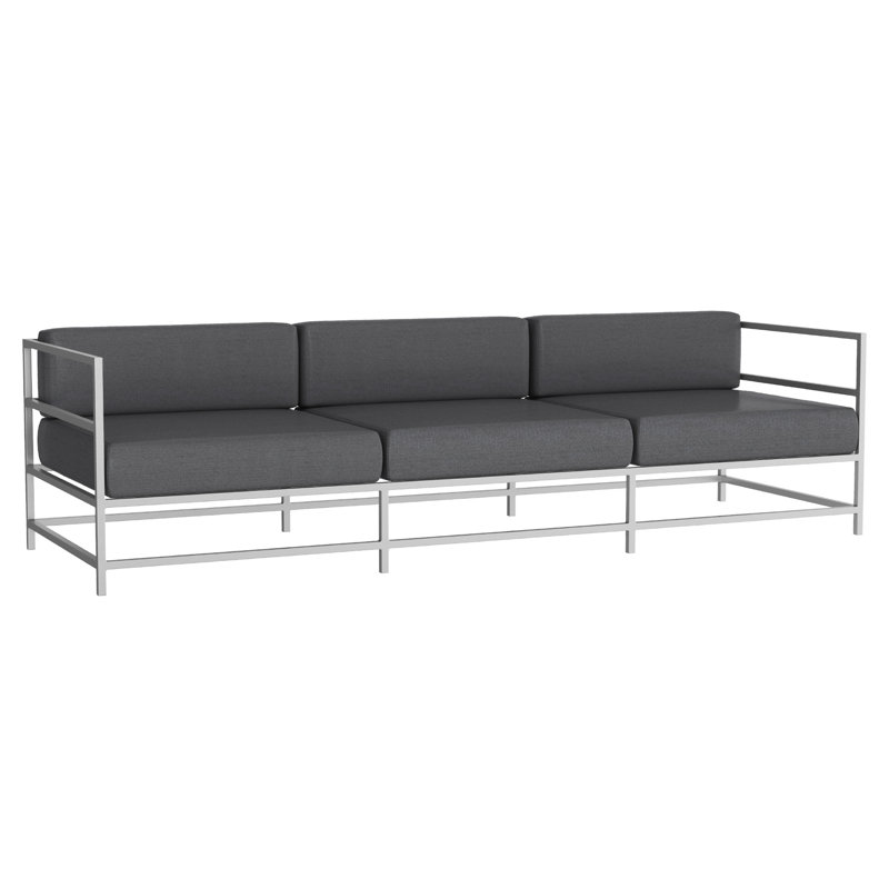 Canapé Delano, NO, Argent Kessler, Tissage uni ardoise coulée Sunbrella®