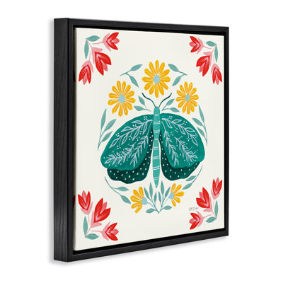  Art mural sur toile Green Folk Butterfly