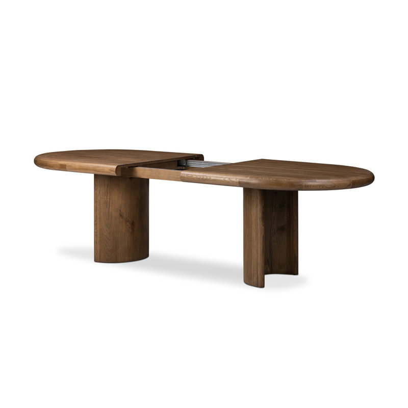 Table de salle à manger Haiden, Chêne usé