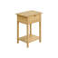 Table d'appoint à 2 niveaux avec panneau en stratifié naturel Chic And Space - Saving Space
