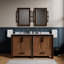 Meuble-lavabo double 60 po X P 22 po D