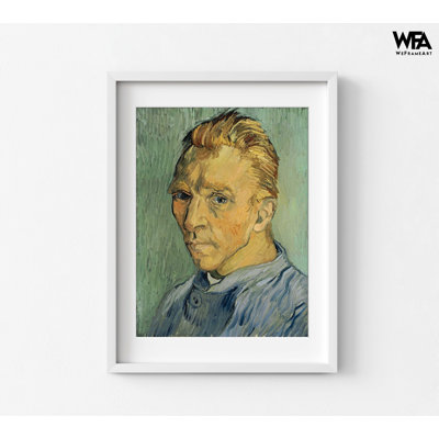 Autoportrait sans barbe par Vincent Van Gogh, reproduction de peinture à l'huile Van Gogh, Portrait de Van Gogh, impression de Portrait d'homme, art du visage célèbre