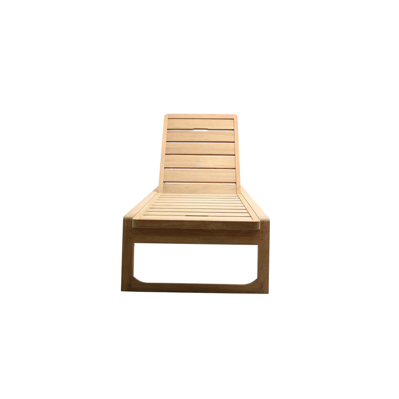 Diuna Outdoor Teak Chaise Lounge