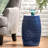 Dark Blue Iron Side Table With Exquisite Lace Cut, 12.07"X12.07"X17.67", For Outdoor And Indoor Use, No Assembly Cut Patio Table, 12.07In X 17.67In, Modern,
