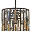 Luminaire suspendu convertible Fredma Ramond Gemma avec prismes rectangulaires en cristal
