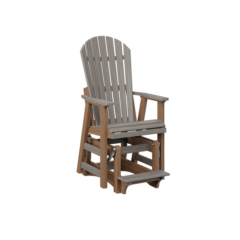 Contre-planeur simple berlinois berlinois berlinois, Driftwood Gray Top/Antique Mahogany Base