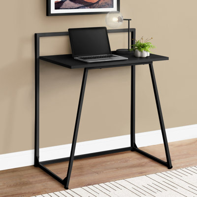 Computer Desk, Home Office, Laptop, 30"L, Work, Laminate, Black Metal, Contemporary, Modern (Desk)