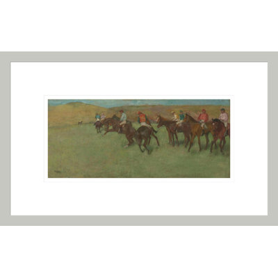 «At the Races: Before the Start» par Edgar Degas, impression giclée encadrée