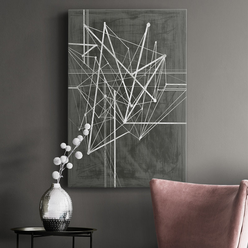 Vertices I - peinture sur toile tendue, H 12 po x l 8 po x P 1 po