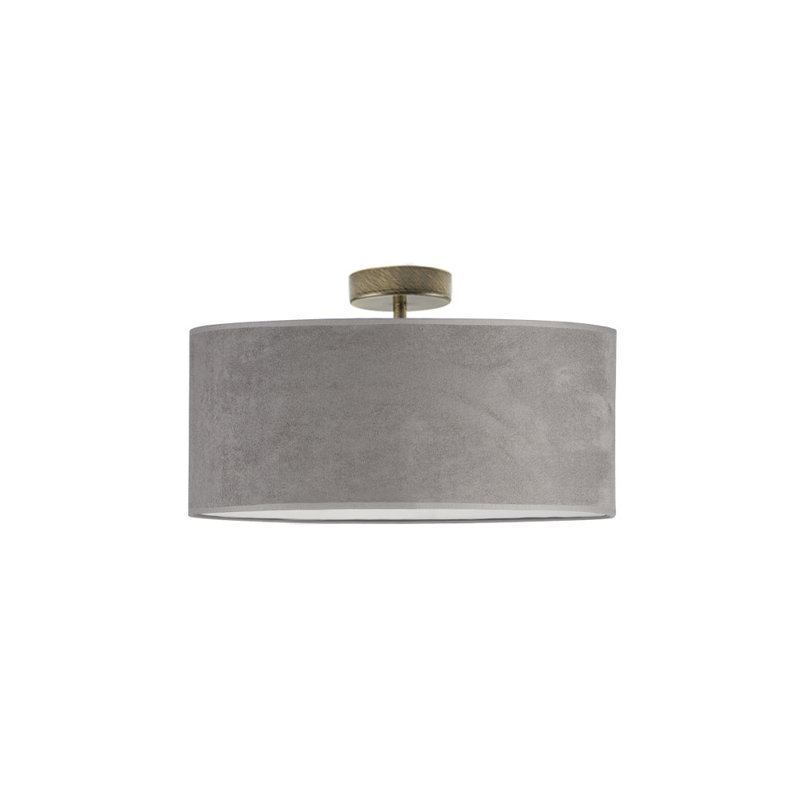 Alyssha Semi Flush Mount, Grey, Gold