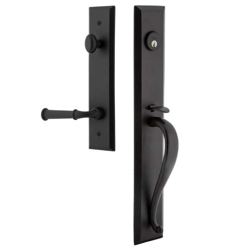 Ensemble de poignées monobloc en fer Ageless avec plaque A-Grip and Keep, 2 3/4", Oui