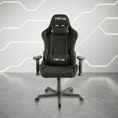 Techni Sport TS-F44 Fabric Ergonomic High Back Racer Style PC Gaming Chair