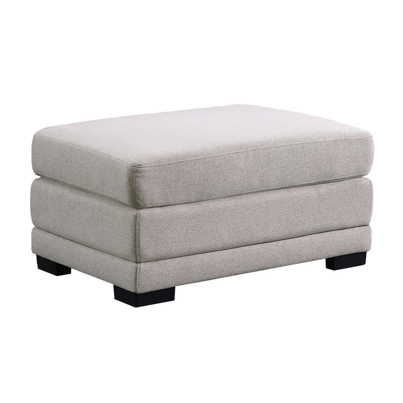 Canapé modulaire en lin 121,5 po avec 2 repose-pieds 121,5 po