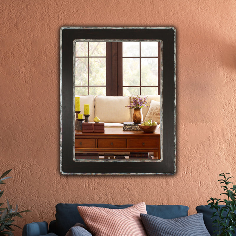 Hachiro Wood Flat Wall Mirror