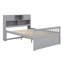 Base de lit plateforme capitaine avec bibliothèques de rangement et tablettes, quatre tiroirs-405834352