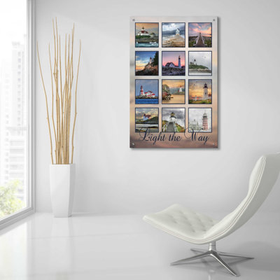 «Light the Way» par Lori Deiter, art mural en verre acrylique