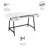 Lachone Metal Base 54W Writing Desk-1069905530