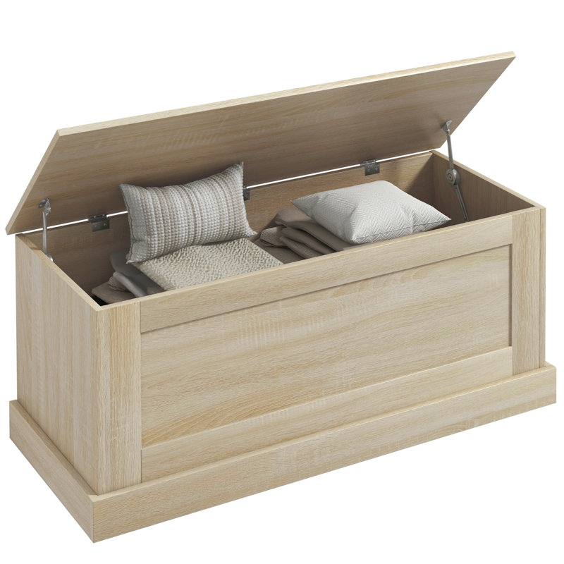 Boîte à jouets 39,4 po, Brun