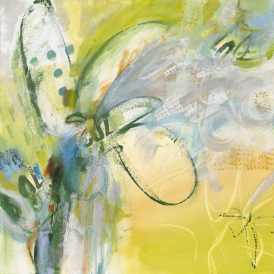 «Flowery Langage» par Janet Somene - peinture sur toile tendue