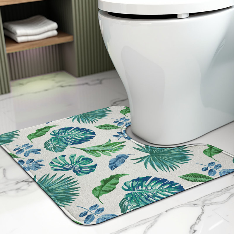  Tapis de salle de bain Green Leaf