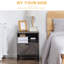 40cm W Manufactured Wood Bedside Table-1562907655