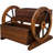 Wooden Wagon Planter Box with Wheels
