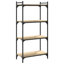 Abdulbasit 120cm H x 30cm W Metal Standard Bookcase-1475694877-1475694872