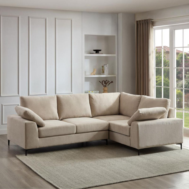 Delmond Corner Sofa, Right Hand Facing, Grey