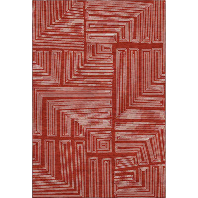 Premium Machine Washable Harrietstown AMF1045 Geometric Rug