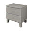 Table de chevet 2 tiroirs couleur champagne