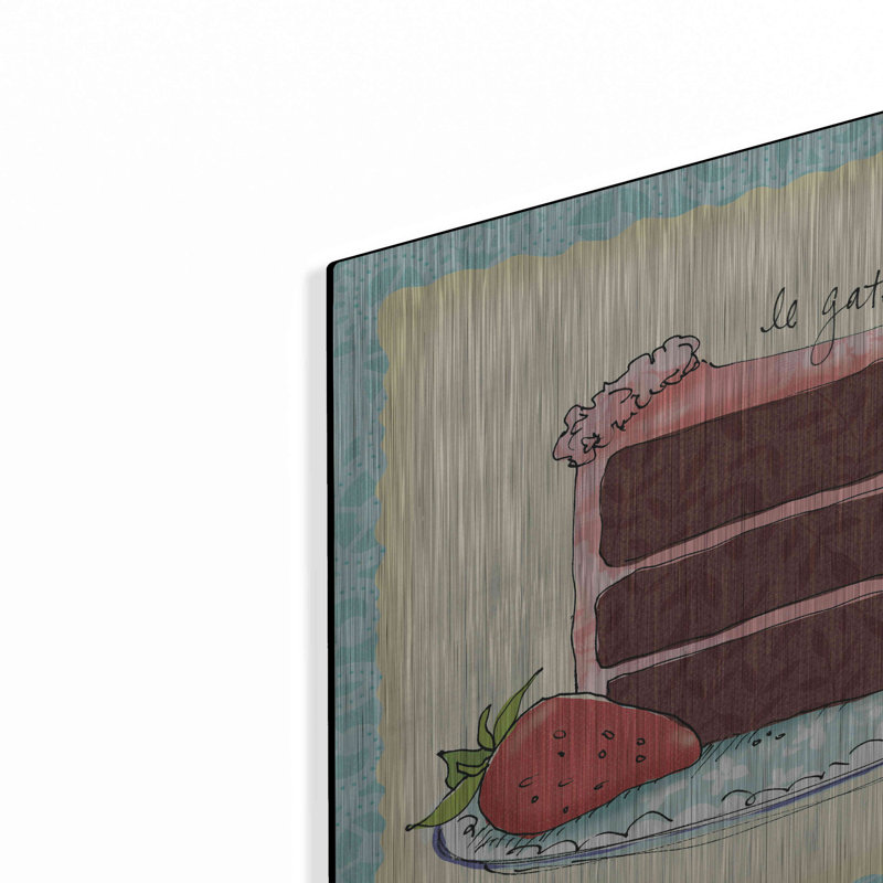 «Dessert Veuillez I» par Sue Schlabach, art mural en métal, H 12 po x l 12 po x P 0,13 po