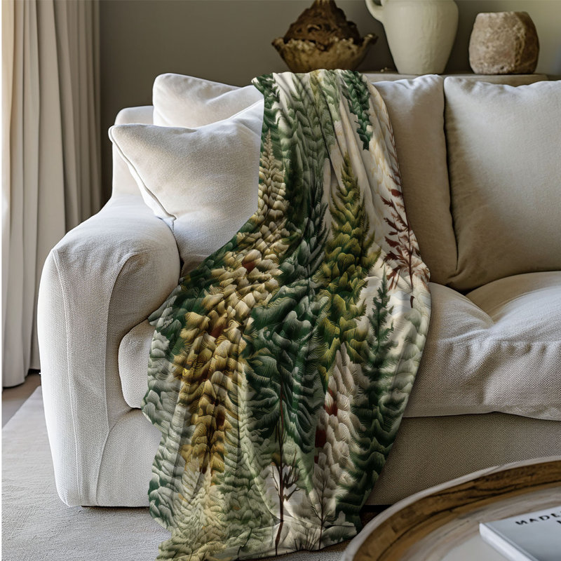 Couverture en pin Sherpa Blan, Grand lit