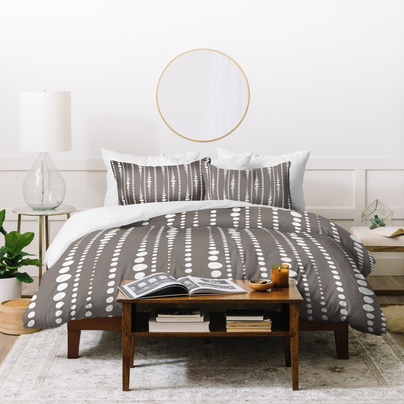  Ensemble de housse de couette Bestrewn Stone, Housse de couette simple + 1 taie décorative