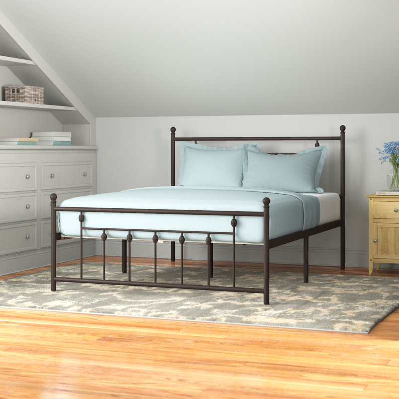 Alderson Metal Open-Frame Bed, Queen, Copper Brown
