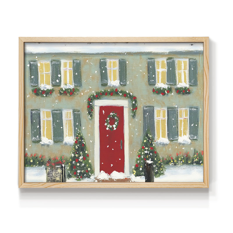 «Chirstmas Art» DCX-III - Reproduction encadrée - Restickable, H 22 po x l 28 po, Naturel