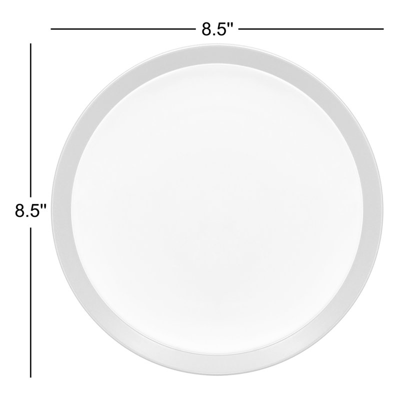 Assiettes à salade Noritake Colorwave Curve, 8 1/2 po, Argile