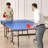 Ping Pong Table, 10 Minute Easy Assembly, 12mm Tabletops, Professional Table Tennis Game, Indoor MDF Portable Table Tennis Table, Foldable Ping Pong Table with Quick Clamp Net and Lockable Wheel