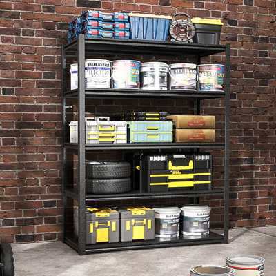 5 Tier Metal Shelves, Heavy Duty Storage Shelves