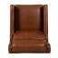 Fauteuil club à la mode en brun foncé avec une cascade tentante et un dossier moderne-1065335935