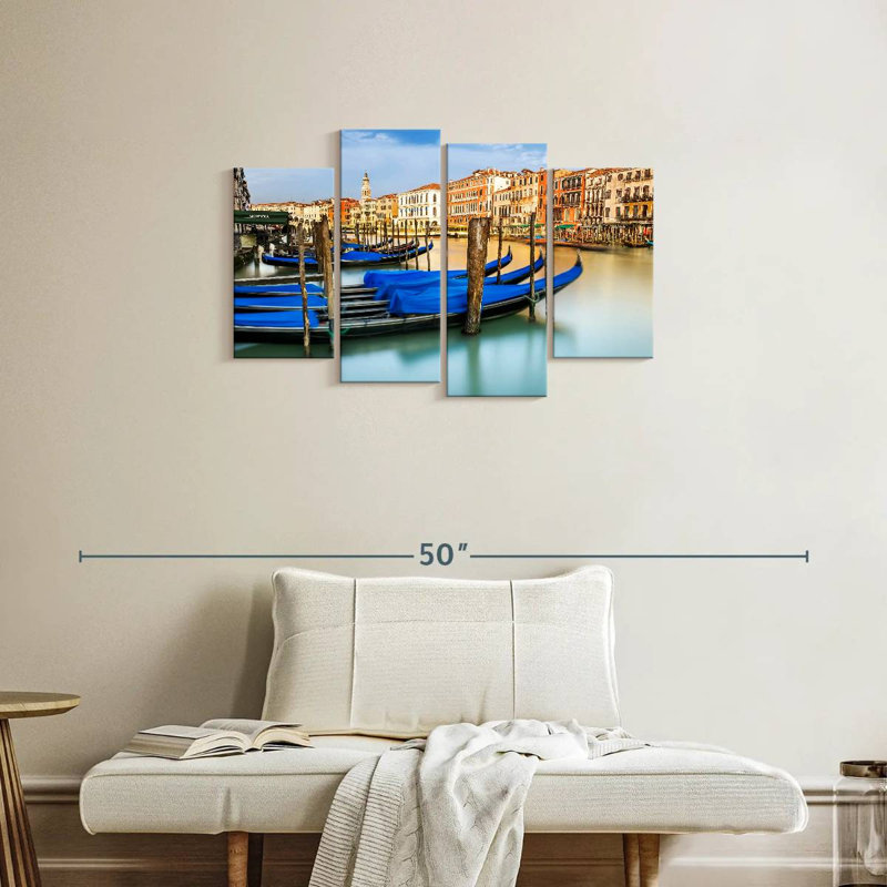 Gondoles couvertes du Grand Canal Mehar, H 22 po x l 36 po
