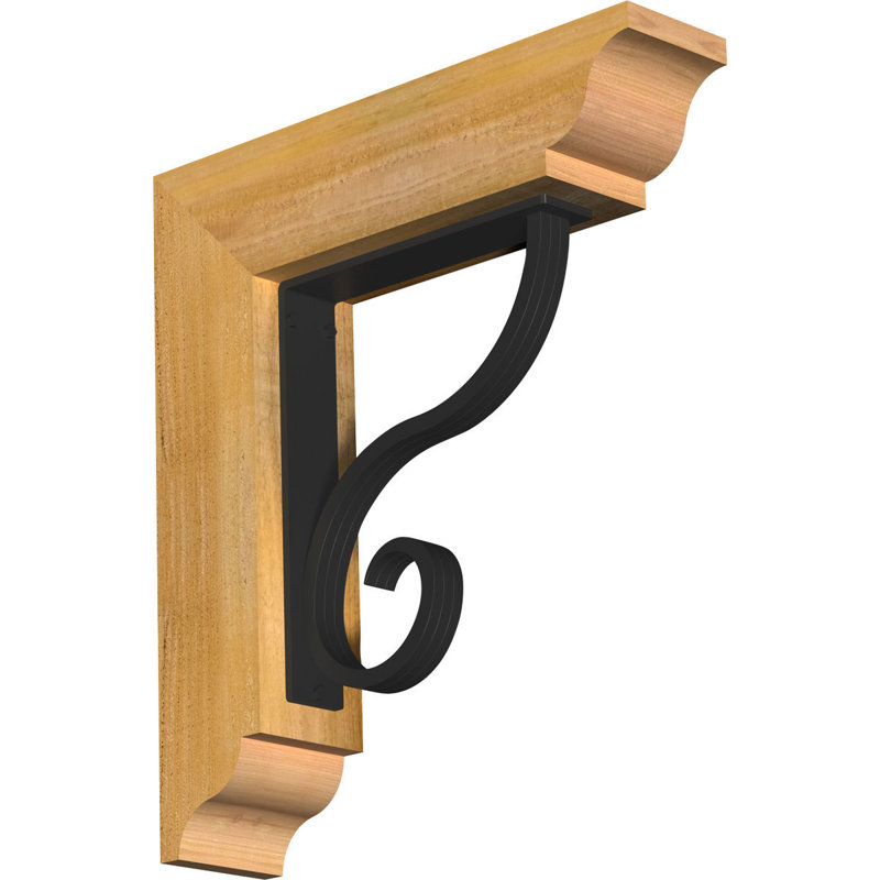 Support traditionnel Ashford, H 20 po x P 18 po, Cèdre rouge de l'Ouest l 4 po x T 4 po (sciage br