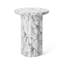 Table de bout ronde en faux marbre 20,75 po Crisol