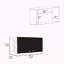 Armoire murale H 19 po, deux portes, deux tablettes internes-121089166