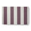 Tapis rayé mauve d'intérieur / extérieur tissé à plat