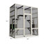 Enceinte d'extérieur pour chat Premium - Catio en bois avec plateformes multi-niveaux-450823560-450823559
